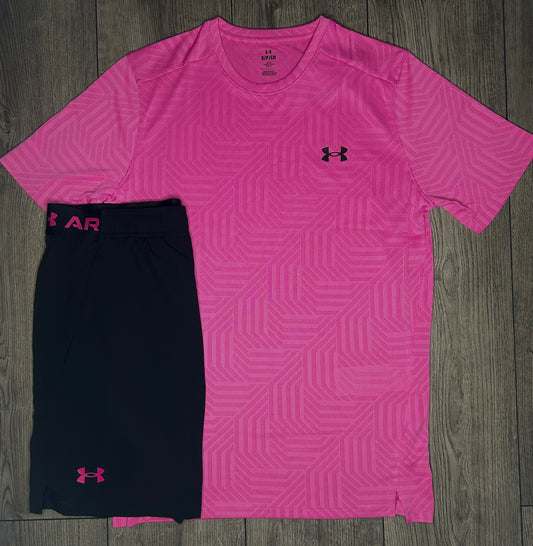 Under Amrour Pink Geotessa Set